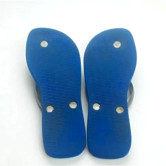 havaianas Blue Flip Flop Floral Sandals - Picture 4 of 6